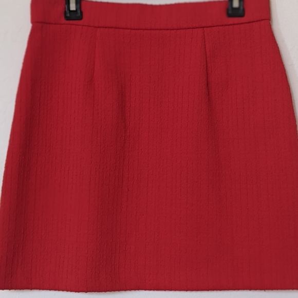 Loft Women's Mini Red Skirt  Medium Petit - Picture 3 of 14